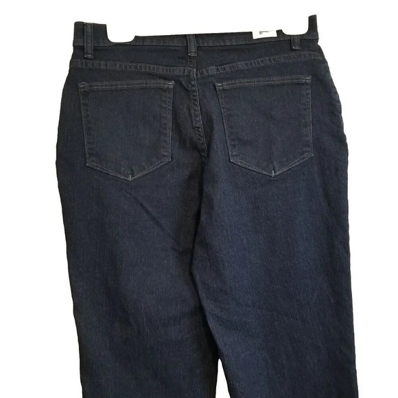 Lee Classic Fit Straight Leg Womens Jeans Size 6 Dark Wash Denim Blue - Picture 4 of 4